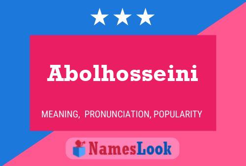 Abolhosseini Name Poster