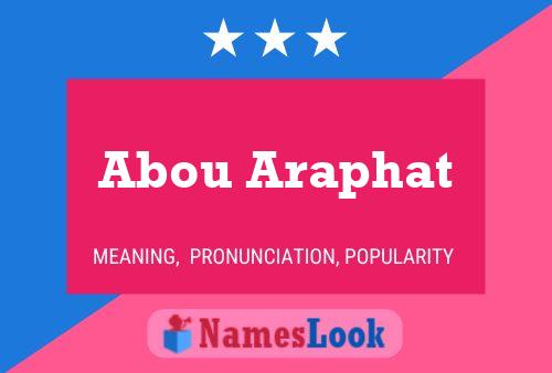 Abou Araphat Name Poster