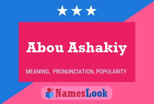 Abou Ashakiy Name Poster