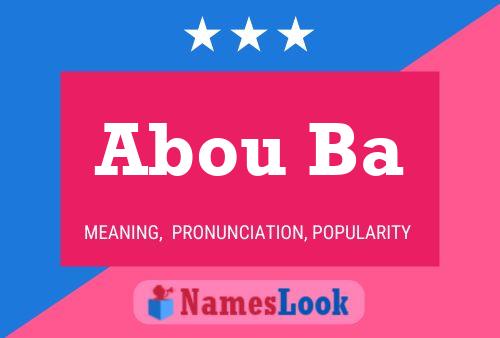 Abou Ba Name Poster