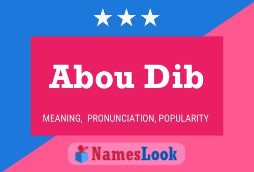 Abou Dib Name Poster