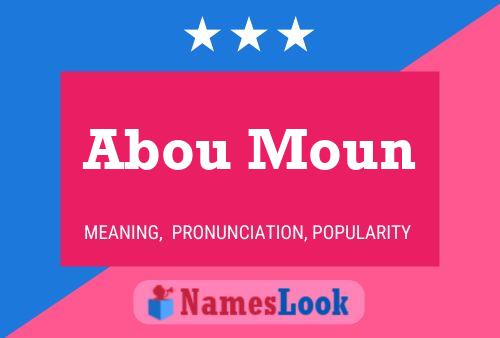 Abou Moun Name Poster