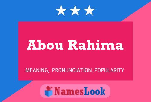 Abou Rahima Name Poster