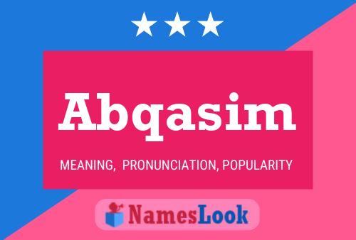 Abqasim Name Poster