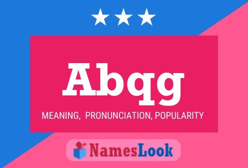 Abqg Name Poster