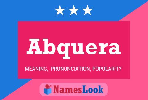 Abquera Name Poster