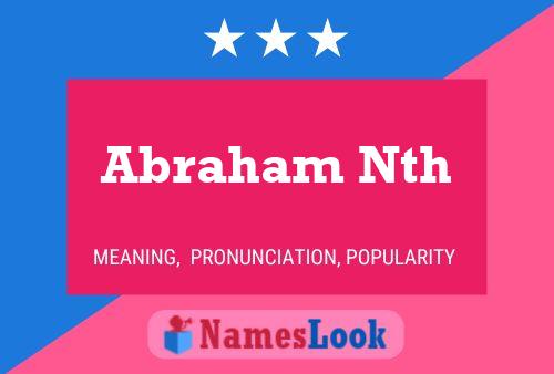 Abraham Nth Name Poster