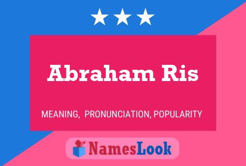 Abraham Ris Name Poster