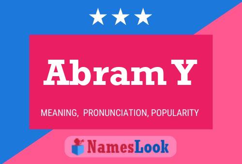 Abram Y Name Poster