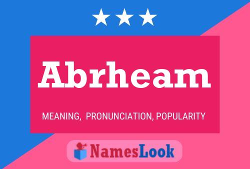 Abrheam Name Poster