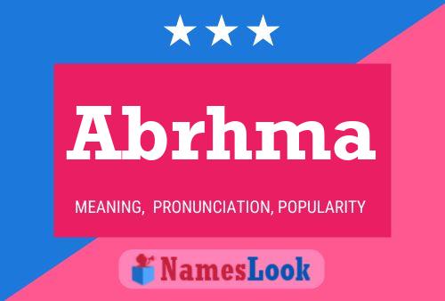 Abrhma Name Poster