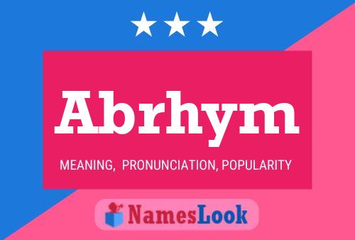 Abrhym Name Poster