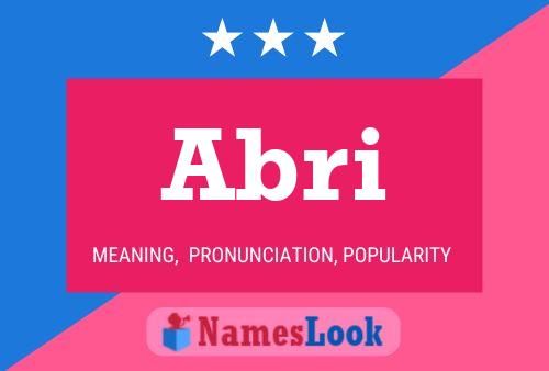 Abri Name Poster