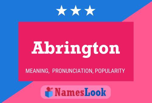 Abrington Name Poster