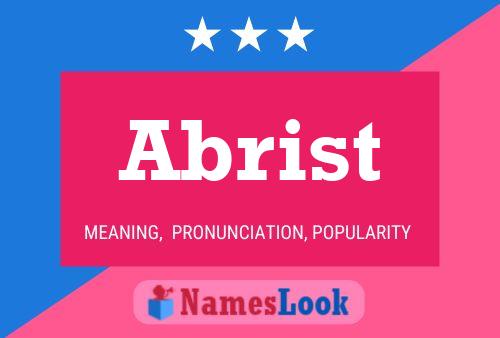 Abrist Name Poster