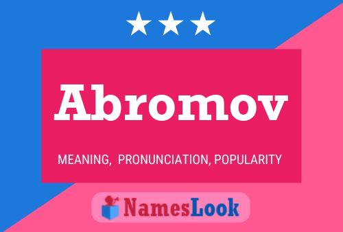 Abromov Name Poster