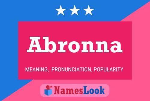 Abronna Name Poster