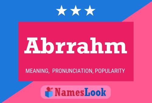 Abrrahm Name Poster