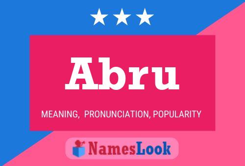 Abru Name Poster