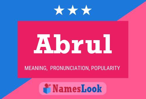 Abrul Name Poster