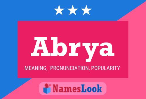 Abrya Name Poster