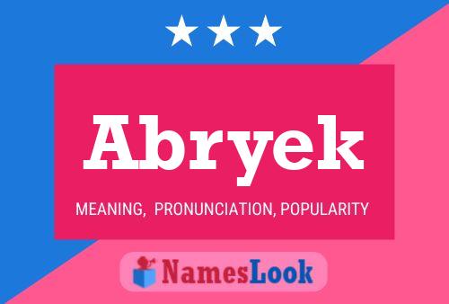 Abryek Name Poster