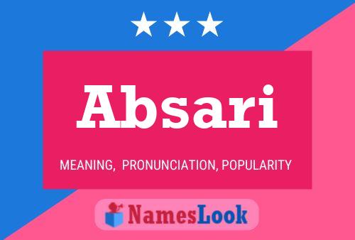 Absari Name Poster