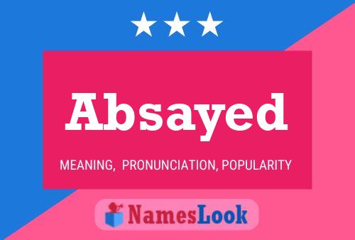 Absayed Name Poster