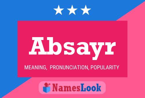 Absayr Name Poster