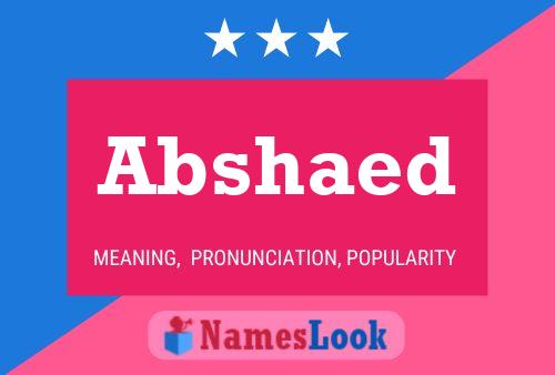 Abshaed Name Poster