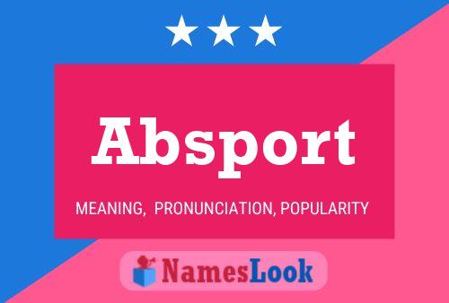 Absport Name Poster