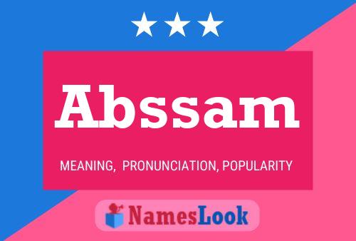 Abssam Name Poster