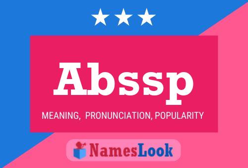 Abssp Name Poster