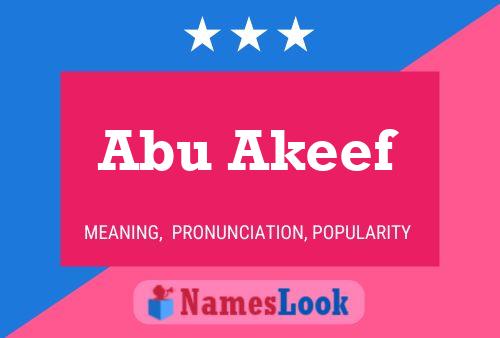 Abu Akeef Name Poster