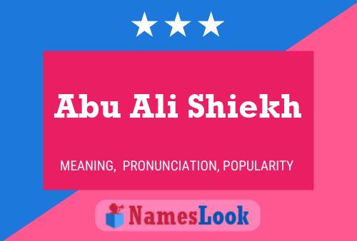 Abu Ali Shiekh Name Poster