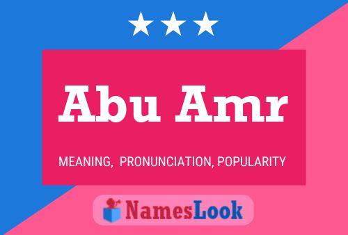 Abu Amr Name Poster