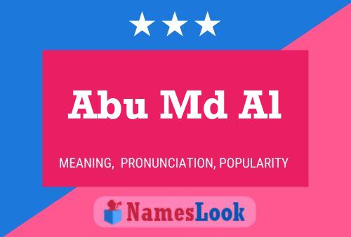 Abu Md Al Name Poster