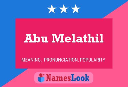 Abu Melathil Name Poster