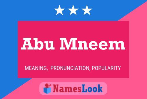 Abu Mneem Name Poster