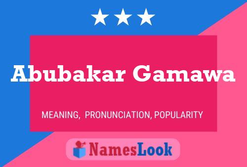 Abubakar Gamawa Name Poster