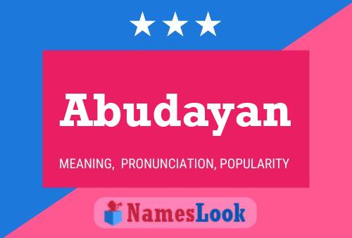 Abudayan Name Poster