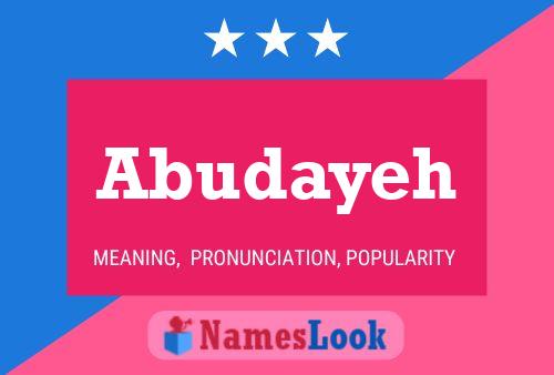 Abudayeh Name Poster