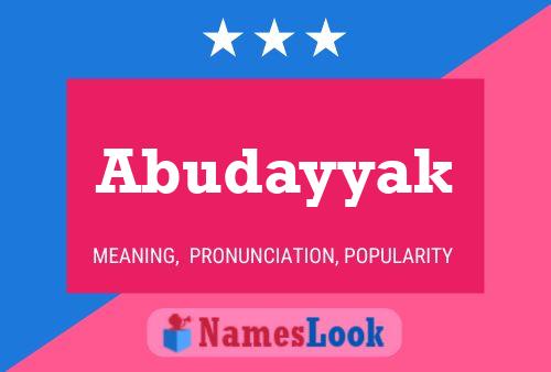 Abudayyak Name Poster