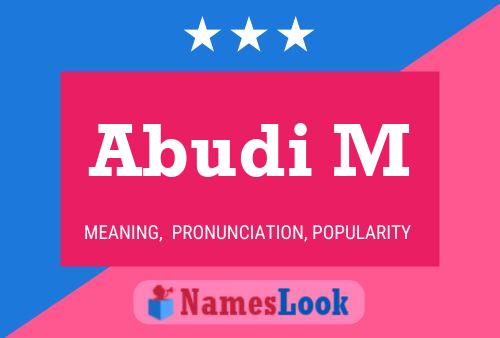 Abudi M Name Poster