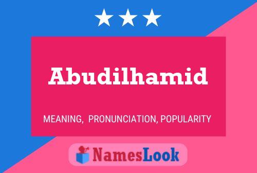 Abudilhamid Name Poster