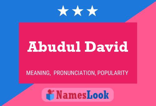 Abudul David Name Poster