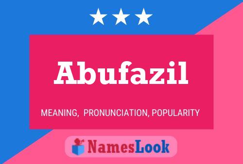 Abufazil Name Poster