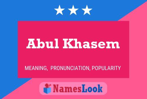 Abul Khasem Name Poster