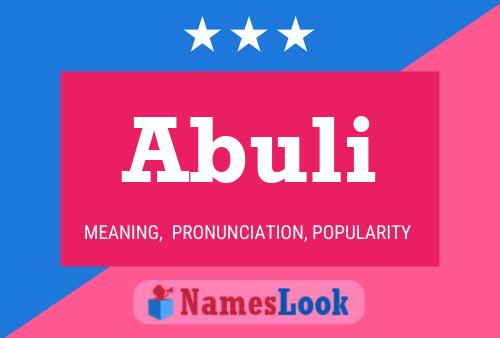 Abuli Name Poster