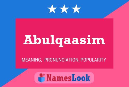 Abulqaasim Name Poster